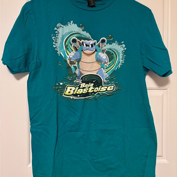 Teal Blastoise Graphic T-Shirt - Picture 1 of 2